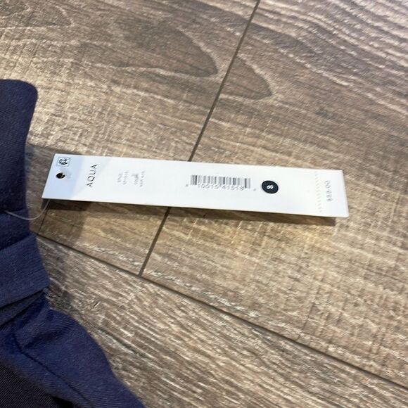 “AQUA” Fold Over‎ Paper Bag Belted Shorts - NWT - Picture 6 of 7